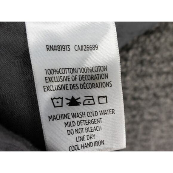 Robert Graham Shirt Mens Large Gray Jacquard Flourish Geomteric Print Designer - Picture 4 of 16